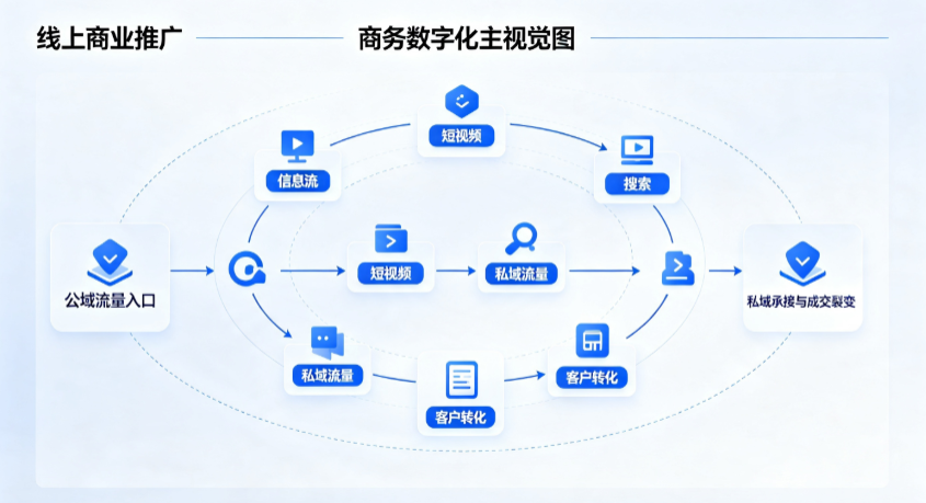 丰镇市线上商业推广怎么做？全域流量闭环搭建与低成本转化实战指南